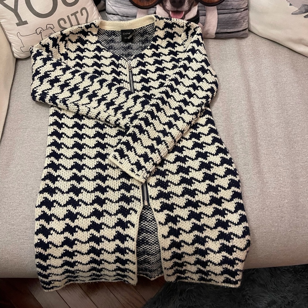 Cliche Couture zippered sweater